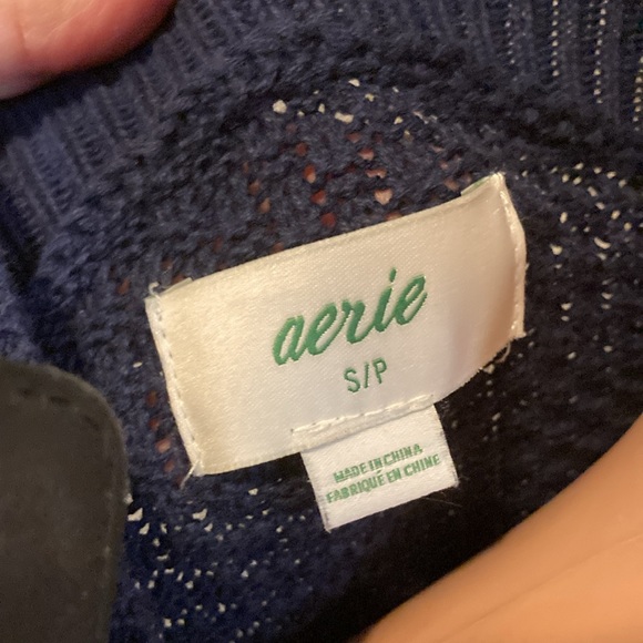 Aerie oversized varsity letter cardigan size S - Picture 5 of 9